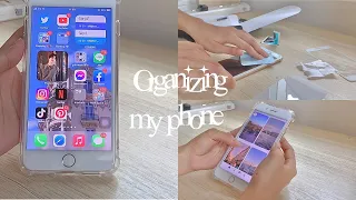 Organizing & cleaning my phone (iPhone 7 plus) 📱🌟