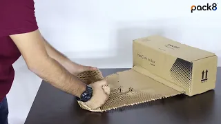 HexCush In Box by pack8 | How to wrap using paper bubble wrap