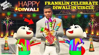 GTA 5 : Franklin Celebrate Diwali in CIRCLE In GTA 5! Waveforce Gamer