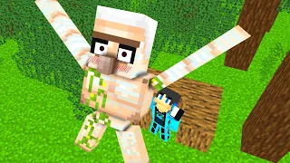 【マイクラ】ゴーレムの赤ちゃんが迷子になった　ゴーレム赤ちゃんを救えるか？【マインクラフト 】【まいくら】