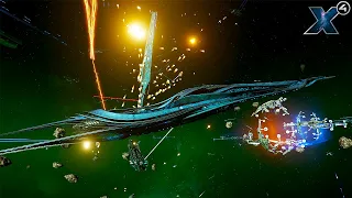 X4: Kingdom End - MASSIVE SPACESHIP BATTLE