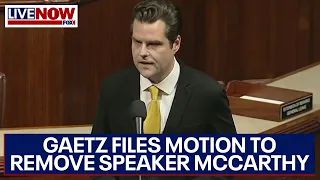 Gaetz v. McCarthy: Gaetz files motion to oust House Speaker | LiveNOW from FOX