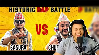 Reacting To Historic Nepali Rap Battle || Grandfather (Sasura) Vs Myakuri || Mahesh Bam