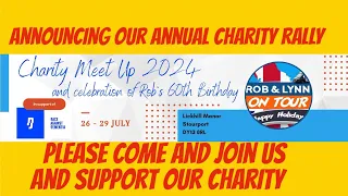 ANNOUNCING OUR  JULY ANNUAL CHARITY RALLY AND Robert’s 60th Birthday