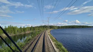 Ånge-Ljusdal, från förarplats / Cabinerit / Führerstandsmitfahrt