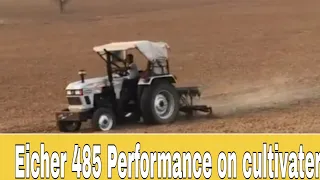 Eicher 485 performance on cultivator👌👌 // Farmers Drive //
