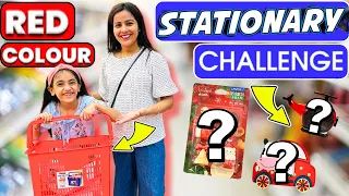 One Color Shopping Challenge | Stationery Challenge | Personal Stationery Vlog | Samayra Narula |