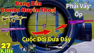 Pubg Mobile - Đang Bắn Combo Huyền Thoại M249 + K98 | Mà Cuộc Đời Đưa Đẩy Trâu Già Phải Vẩy Ốp