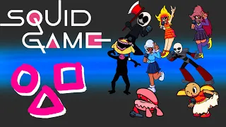Squid game 오징어게임 FNF Characters Animation ｜Friday night funkin
