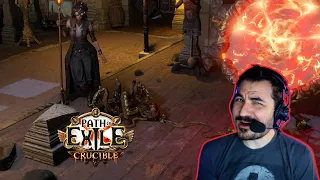 My Hardest T16 (max level) map in 3.21 [Ruthless SSF] Kripp Poe Crucible