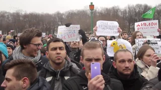 Мы не скот - Митинг "Он нам не Димон" в Петербурге 26 марта