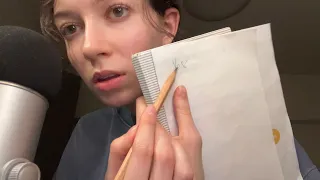 ASMR interviewing you (lots of writing)