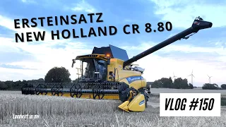 Vlog #150 Ersteinsatz New Holland CR 8.80. Wie ist der Ertrag im Weizen?