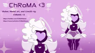 💜【 Live2D Showcase 】Chibi Chroma Model 💜