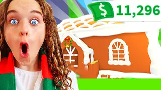 WHO BUILDS BEST GINGERBREAD HOUSE WINS *Mystery Box* AdoptMe Gaming w/ The Norris Nuts