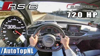 720HP Audi RS6 Elmerhaus 305km/h AUTOBAHN POV by AutoTopNL