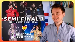I WATCH THE SEMI FINAL 1 OF BENIDORM FEST 2023 (Agoney, Fusa Nocta, Megara, Alice Wonder, Aritz...)