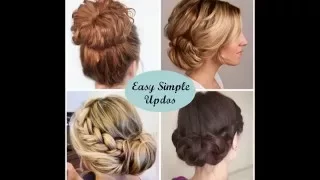 40 Simple Hair Updos | Easy Formal Hairstyles