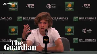 'I wrote what I feel': Russian tennis player Andrey Rublev on his 'no war' moment