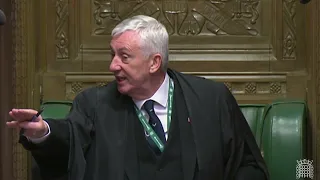 Moment Speaker Lindsay Hoyle kicks Paul Bristow out of the House of Commons during PMQs