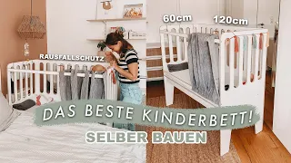 Kinderbett mit Rausfallschutz selber bauen - DIY Beistellbett für Kleinkinder | EASY ALEX