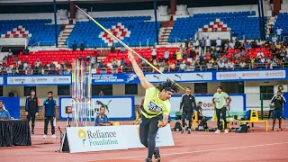 NEERAJ CHOPRA BLASTS OFF INTO THE KALINGA SKY WITH A BEAUTIFUL JAVELIN THROW | Federation Cup 2024