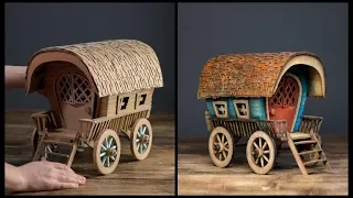 ❣DIY Vardo Wagon Using Cardboard❣