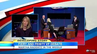 Vice Presidential Debate 2012 Moderator Martha Raddatz's View of Joe Biden, Paul Ryan