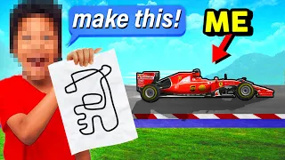 I asked a Kid to draw a Shape and Turned it into F1 track