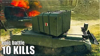 БЕШЕНЫЙ FV4005 Stage II 🌟 10 ВАНШОТОВ за 6 МИНУТ 🌟 World of Tanks лучший бой на БАБАХЕ