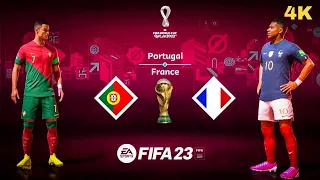 FIFA 23 - Portugal vs France  FIFA World Cup 2022 Qatar Final Full Gameplay [4K 60fps]