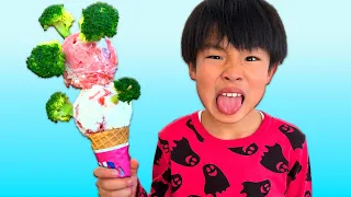 【寸劇】子どものうたメドレー⑦ Do You Like Broccoli Ice Cream? | "No No" Bedtime | What's Your Name?　Kids Songs