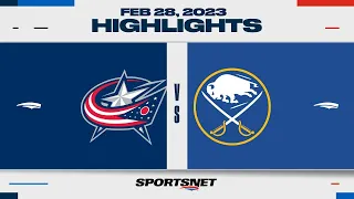 NHL Highlights | Blue Jackets vs. Sabres - February 28, 2023