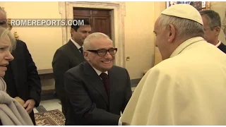 Film director, Martin Scorsese meets Pope Francis