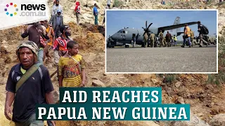 Australian aid arrives in Papua New Guinea following deadly landslide