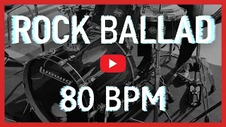 Slow Rock Ballad Drum Track 80 BPM [HD]