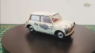 Corgi toys Mini Austin seven diecast restoration