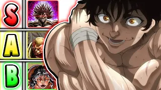 THE STRONGEST IN BAKI RANKED