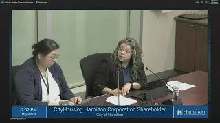 CityHousing Hamilton Corporation Shareholder - May 9, 2024