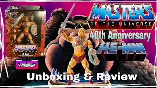 cXc Masterverse Masters of the Universe 40th Anniversary HE-MAN figure Unboxing & Review!