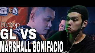 FlipTop - GL - Marshall Bonifacio | REACTION !!! PANALONG LABAN TO