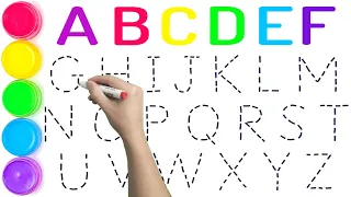 ABCDEFGHIJKLMNOPQRSTUVWXYZ /// Let's Learn How to Draw ABC Together | Drawing, Painting for Kids.