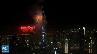 Dubai New Year's Eve fireworks at the Burj Khalifa