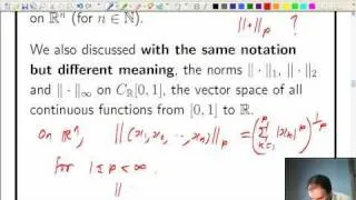 Lecture 9b: Functional Analysis - Normed spaces and Banach spaces