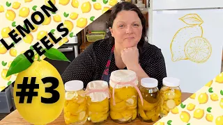 WHAT TO DO WITH LEMON PEELS - #3 in ZERO WASTE lemon processing series- HOMESTEADING ALASKA