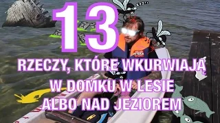 13 RZECZY, KTÓRE WKURWIAJĄ W DOMKU W LESIE (ALBO NAD JEZIOREM)