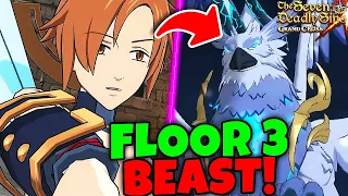 THE LITERAL KING OF GRAND CROSS!!! NEW FEST KING BEATS FLOOR 3 BEAST BATTLE!! The Seven Deadly Sins