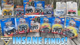 I Found ALL These RARE Monster Jam Diecasts For NO COST! - Vintage Hot Wheels Monster Jam UNBOXING!