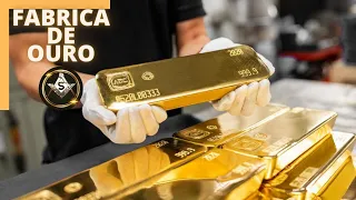 A maior fábrica de ouro puro do mundo. Tecnologia de ouro.