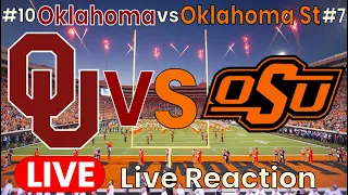 #10 Oklahoma vs #7 Oklahoma St - Bedlam Game - Live Reaction